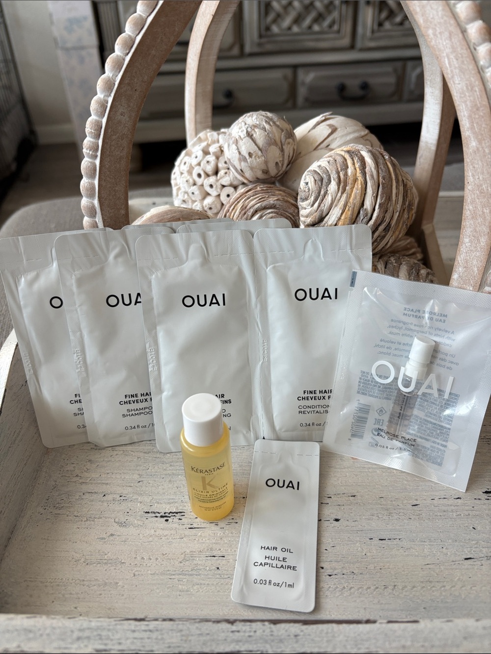 OUAI/Kerastase Travel Hair Care Set